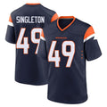 D.Broncos #49 Alex Singleton Player Navy Home Game Mdoa Stitched Jerseys