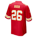 Mdoa KC.Chiefs #26 Deon Bush Red Game Player Jersey