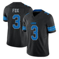 D.Lions #3 Jack Fox Player Black Alternate Vapor F.U.S.E. Limited Home Game Mdoa Stitched Jerseys