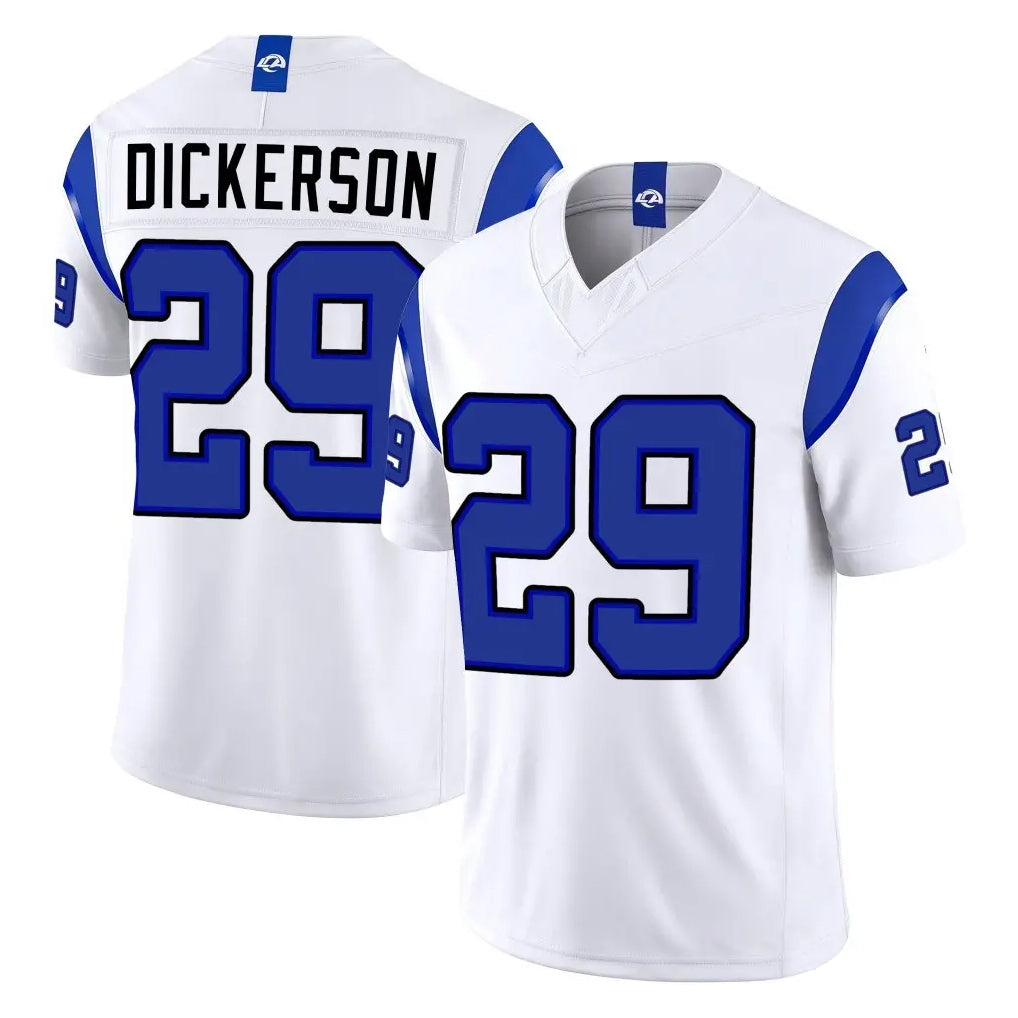 LA.Rams #29 Eric Dickerson Player White Limited Fearsome Vapor F.U.S.E. Home Game Mdoa Stitched Jerseys