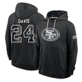 SF.49ers #24 Ashtyn Davis Player 2026 Black Logo Pullover Hoodies Limited Game Mdoa Stitched Jerseys