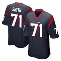H.Texans #71 Braden Smith Player Navy Home Game Mdoa Stitched Jerseys