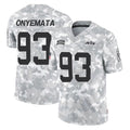 NY.Jets #93 David Onyemata Player Arctic Camo Salute to Service Limited Game Mdoa Stitched Jerseys