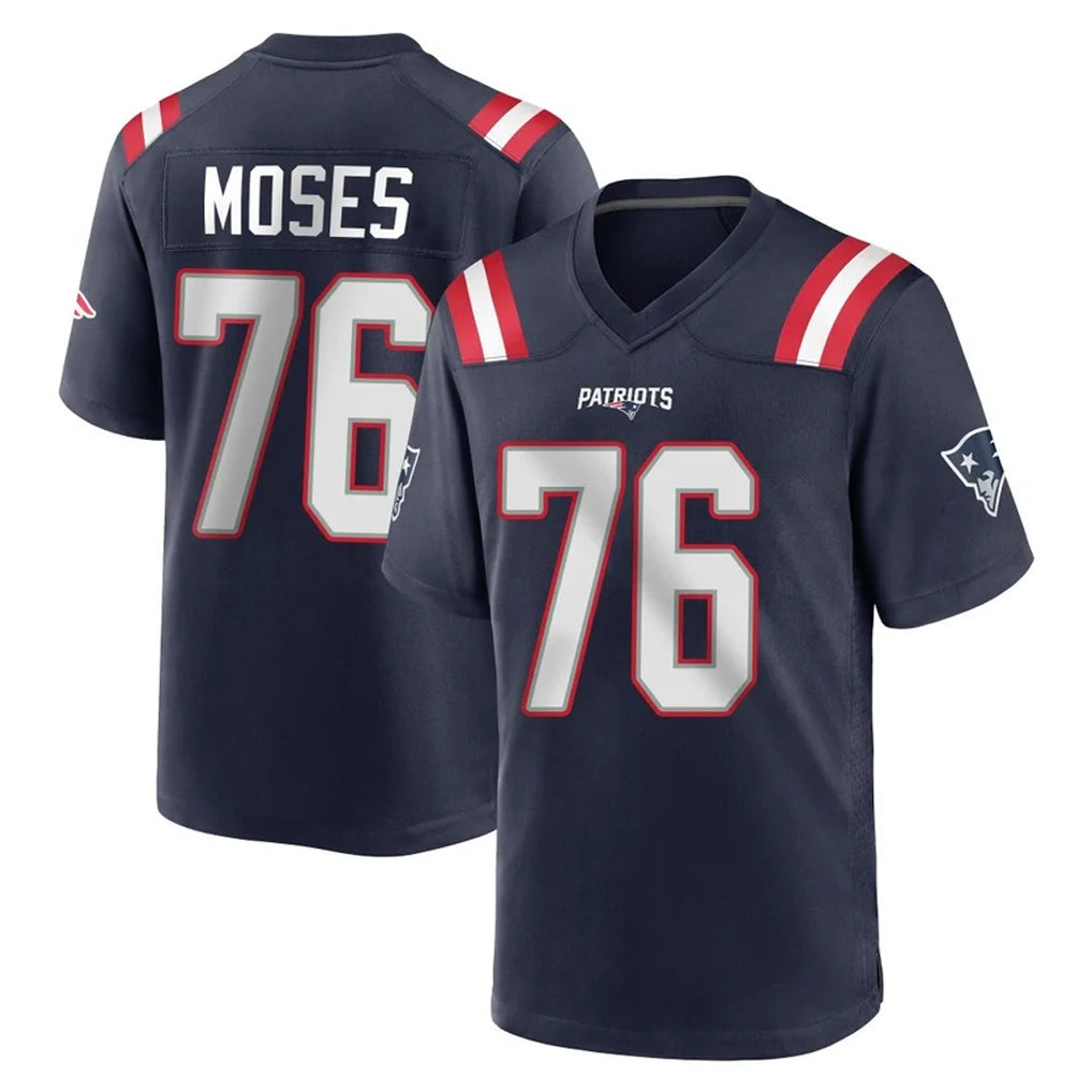 NE.Patriots #76 Morgan Moses Player Navy Home Game Mdoa Stitched Jerseys