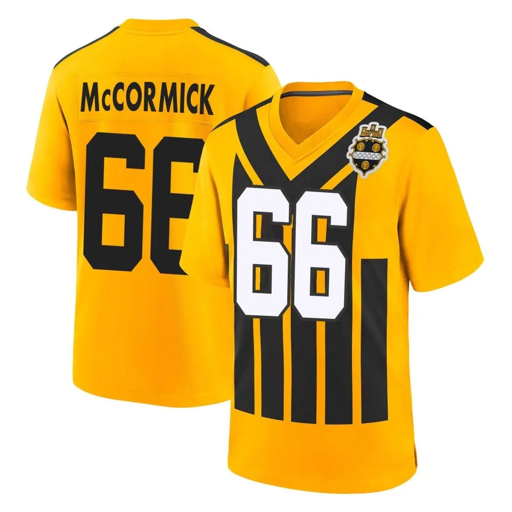 P.Steelers #66 Mason McCormick Player Gold Limited 1933 Throwback Home Game Mdoa Stitched Jerseys