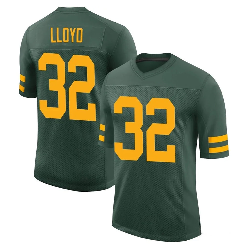 GB.Packers #32 MarShawn Lloyd Player Green Alternate Vapor Home Game Mdoa Stitched Jerseys