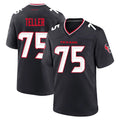 H.Texans #75 Wyatt Teller Player Navy Team Home Game Mdoa Stitched Jerseys