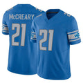 D.Lions #21 Roger McCreary Player Blue Vapor F.U.S.E. Limited Home Game Mdoa Stitched Jerseys