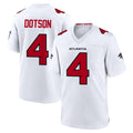 A.Falcons #4 Jahan Dotson Player White Team Color Home Game Mdoa Stitched Jerseys