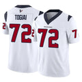H.Texans #72 Tommy Togiai Player White Limited Vapor F.U.S.E. Home Game Mdoa Stitched Jerseys