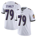 B.Ravens #79 Ronnie Stanley Player White Vapor F.U.S.E. Limited Mdoa Stitched Jerseys