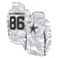 D.Cowboys #86 Luke Schoonmaker Player Arctic Camo Salute to Service Hoodies Limited Game Mdoa Stitched Jerseys