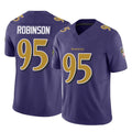 B.Ravens #95 Tavius Robinson Player Purple Vapor F.U.S.E. Limited Mdoa Stitched Jerseys