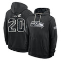 S.Seahawks #20 Julian Love Player 2026 Black Logo Pullover Hoodies Limited Game Mdoa Stitched Jerseys
