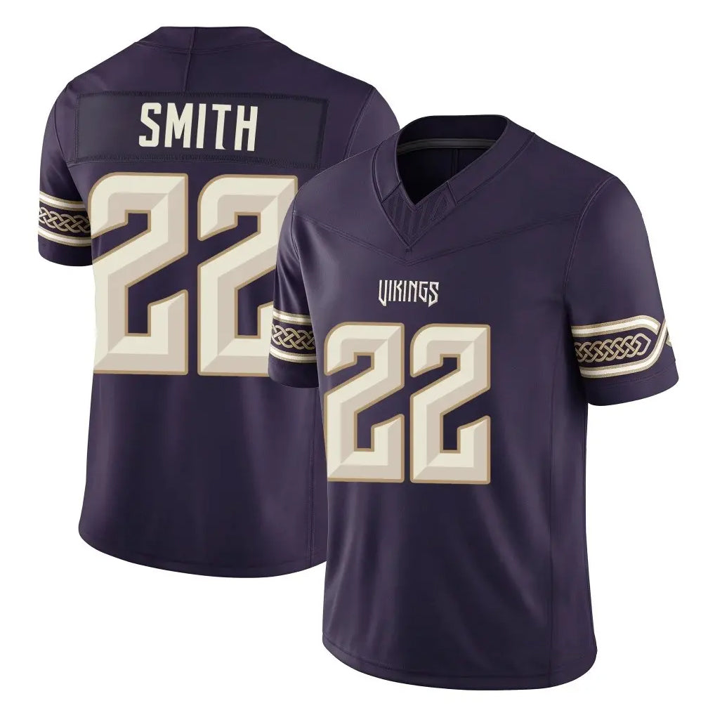 MN.Vikings #22 Harrison Smith Player Purple Limited 2026 Rivalries Collection Home Game Mdoa Stitched Jerseys