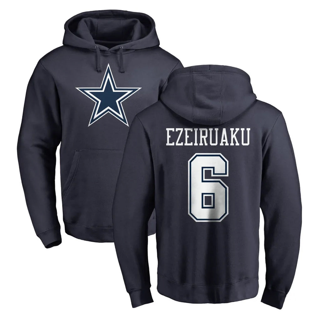 D.Cowboys #6 Donovan Ezeiruaku Player Navy Pullover Hoodies Limited Mdoa Stitched Jerseys