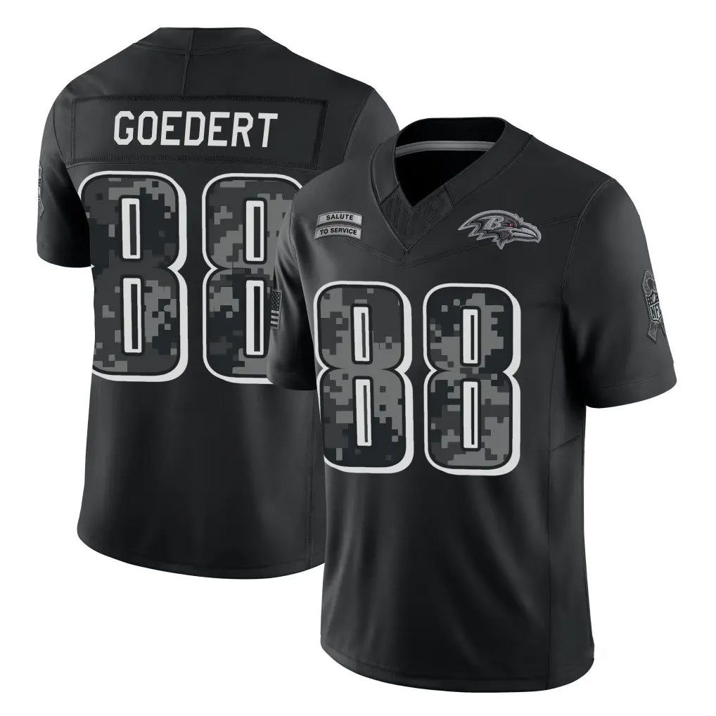 P.Eagles #88 Dallas Goedert Player Black Limited 2026 Salute to Service Home Game Mdoa Stitched Jerseys