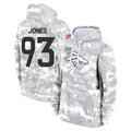 D.Broncos #93 D.J. Jones Player Arctic Camo Salute to Service Hoodies Limited Game Mdoa Stitched Jerseys