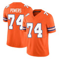 D.Broncos #74 Ben Powers Player Orange Limited Alternate Vapor F.U.S.E. Throwback Game Mdoa Stitched Jerseys