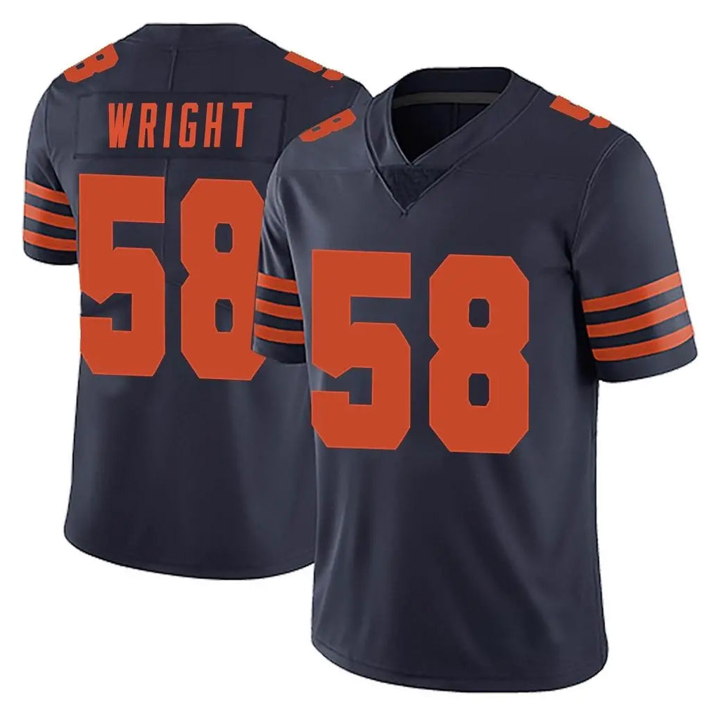 C.Bears #58 Darnell Wright Player Navy Blue Alternate Vapor Untouchable Limited Mdoa Stitched Jerseys