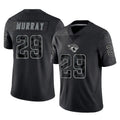 J.Jaguars #29 Eric Murray Player Black Reflective Limited Game Mdoa Stitched Jerseys