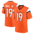 D.Broncos #19 Marvin Mims Jr. Player Orange Home Game Mdoa Stitched Jerseys