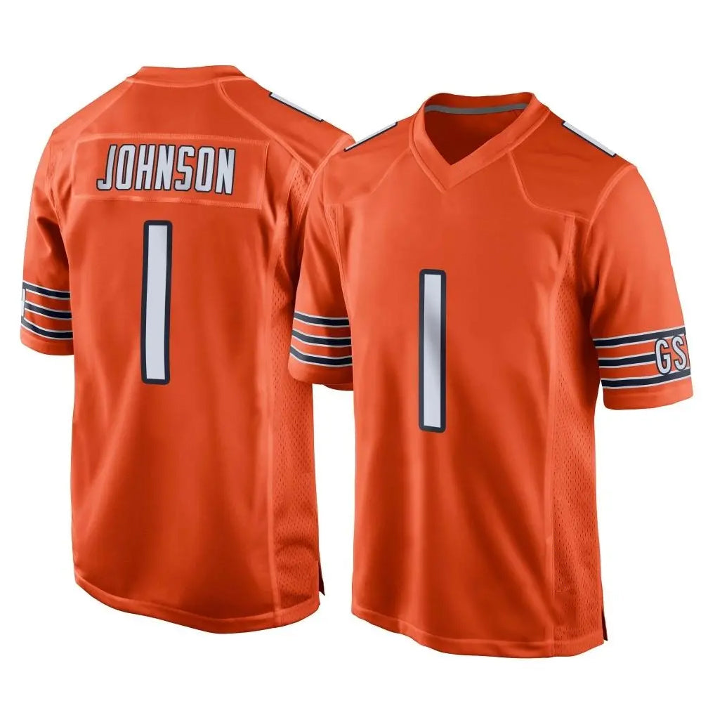 C.Bears #1 Jaylon Johnson Player Orange Home Game Mdoa Stitched Jerseys