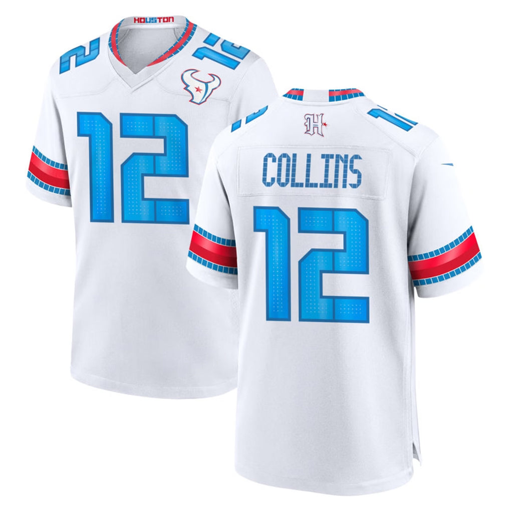 H.Texans #12 Nico Collins Player Whtie 2026 Rivalries Vapor Home Game Mdoa Stitched jerseys