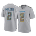 LA.Chargers #2 Elijah Molden Player Gray Atmosphere Fashion Home Game Stitched Jerseys