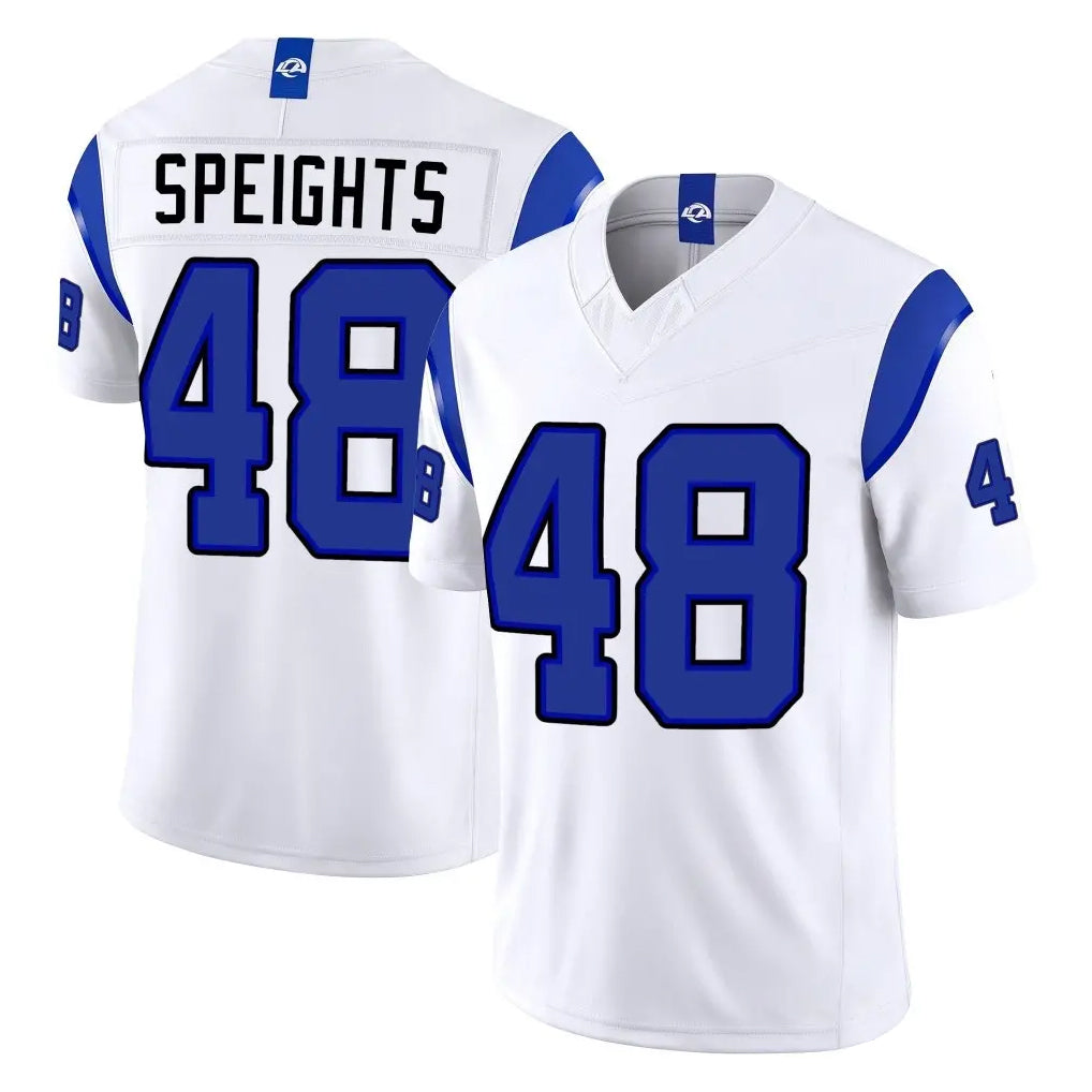 LA.Rams #48 Omar Speights Player White Limited Fearsome Vapor F.U.S.E. Home Game Mdoa Stitched Jerseys