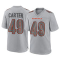 C.Bengals #49 Barrett Carter Player Gray Atmosphere Fashion Game Mdoa Stitched Jerseys