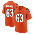 C.Bengals #63 Dylan Fairchild Player Orange Home Game Mdoa Stitched Jerseys