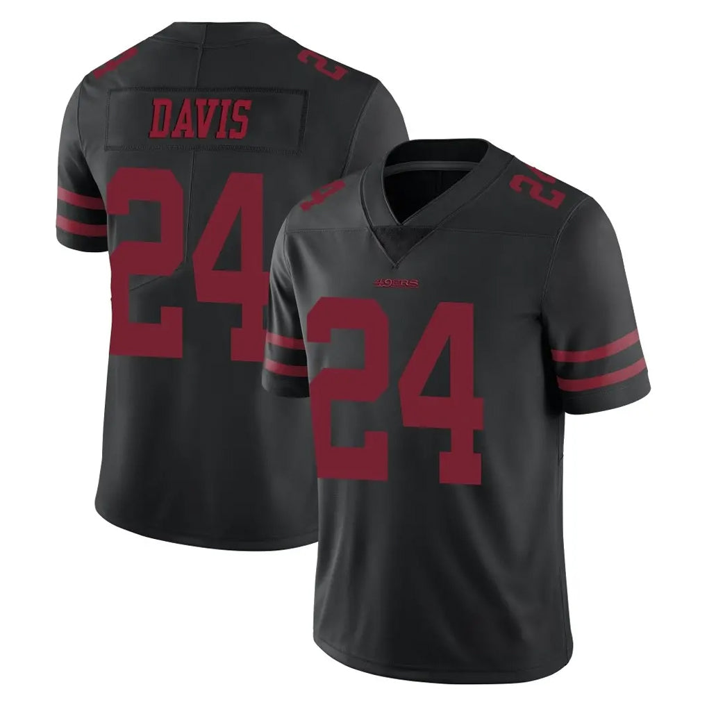 SF.49ers #24 Ashtyn Davis Player Black Alternate Limited Vapor Untouchable Home Game Mdoa Stitched Jerseys