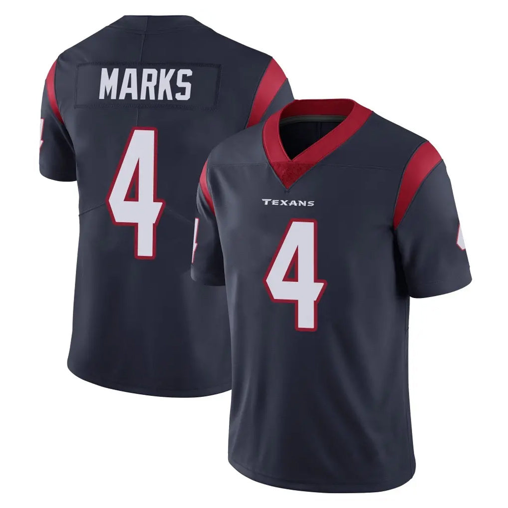 H.Texans #4 Woody Marks Player Navy Limited Vapor Untouchable Home Game Mdoa Stitched Jerseys