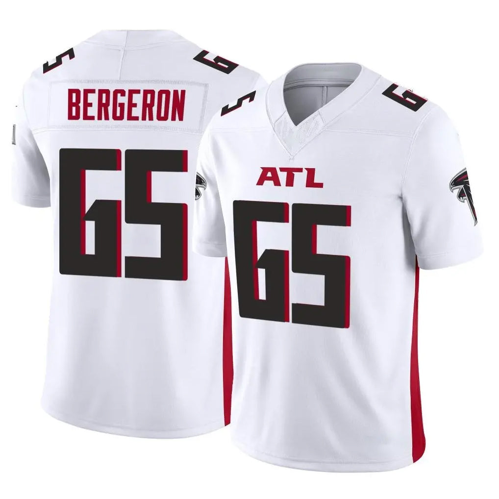 A.Falcons #65 Matthew Bergeron Player White Vapor F.U.S.E. Limited Mdoa Stitched Jerseys