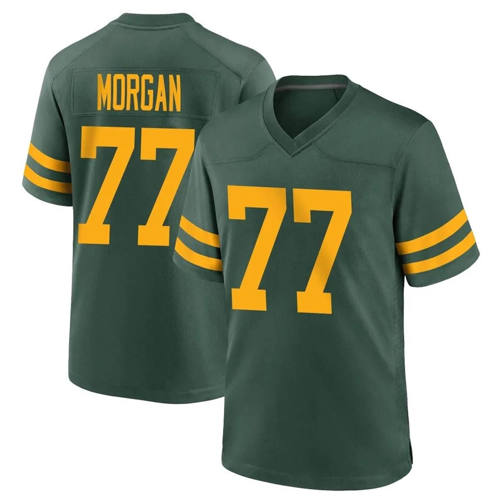 GB.Packers #77 Jordan Morgan Player Green Alternate Home Game Mdoa Stitched Jerseys