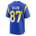 Mdoa LA.Rams #87 Davis Allen Royal Home Game Jersey