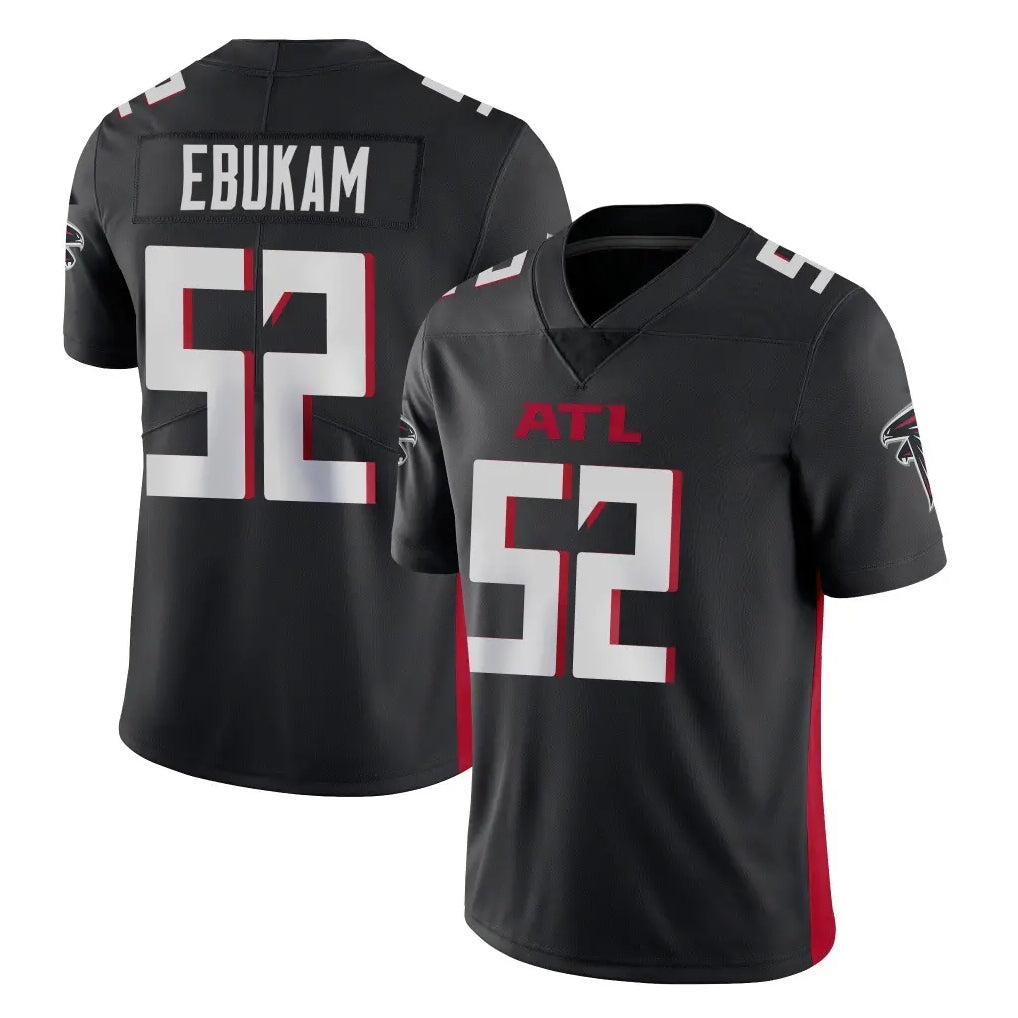 A.Falcons #52 Samson Ebukam Player Black Vapor Untouchable Limited Home Game Mdoa Stitched Jerseys
