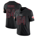 SF.49ers #64 Jake Brendel Player Black Impact Limited Home Game Mdoa Stitched Jerseys