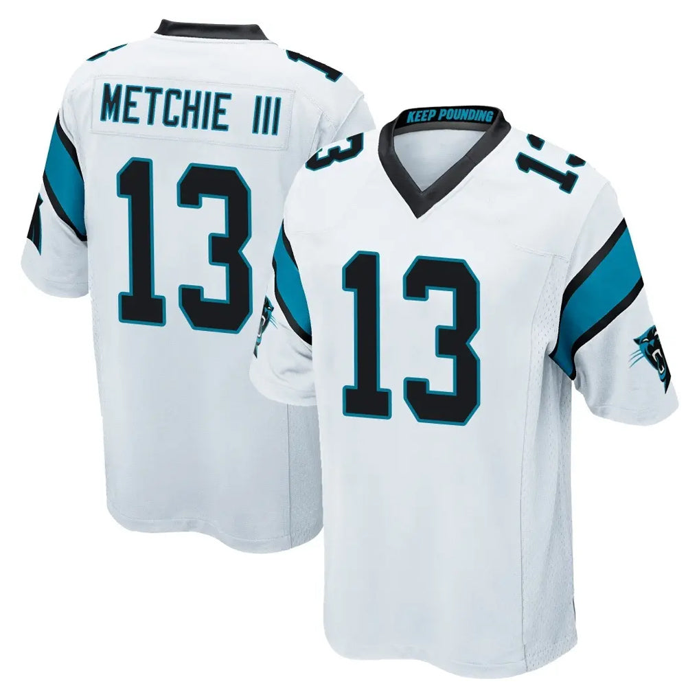 C.Panthers #13 John Metchie III Player White Game Mdoa Stitched Jerseys