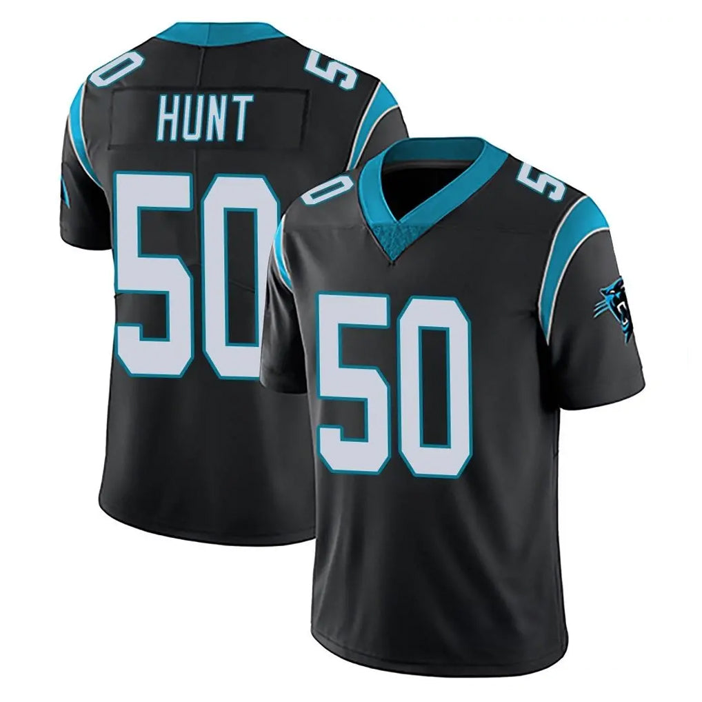 C.Panthers #50 Robert Hunt Player Black Vapor Untouchable Limited Game Mdoa Stitched Jerseys