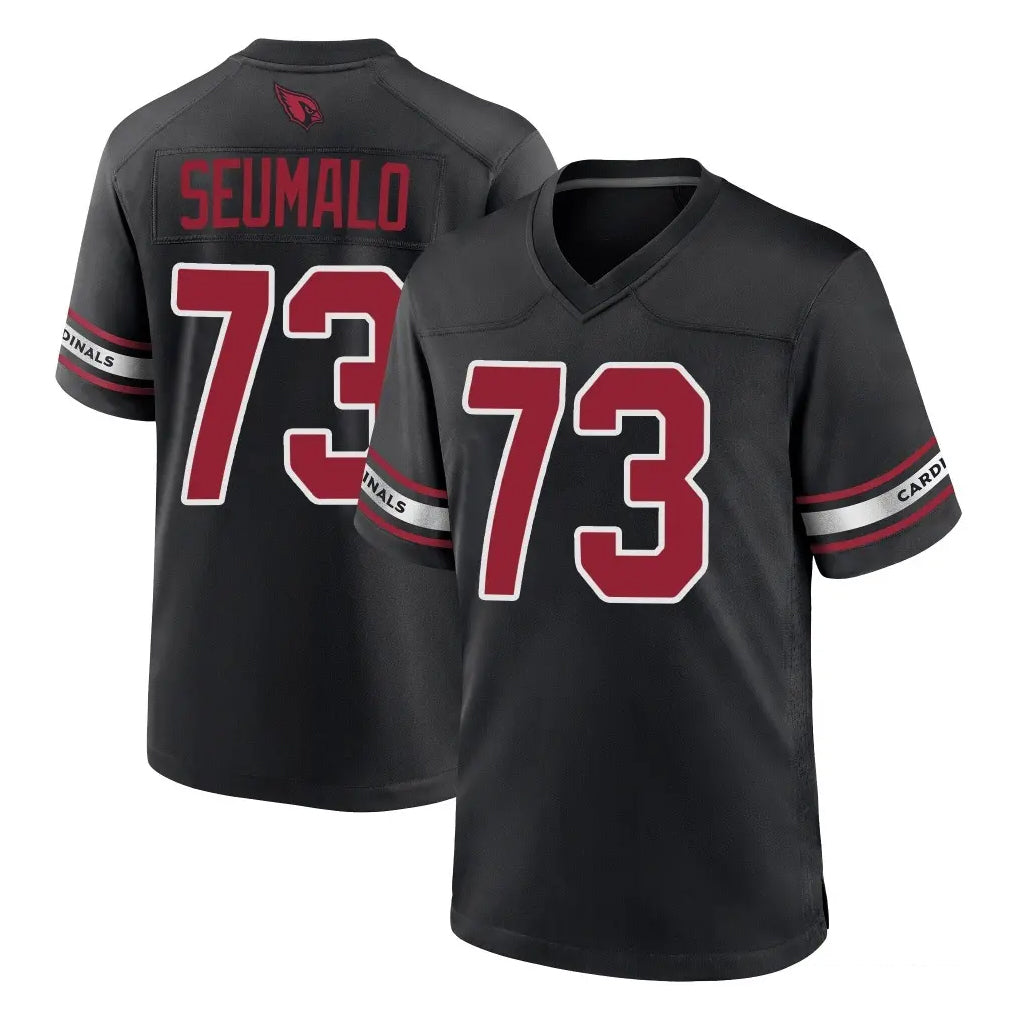 A.Cardinals #73 Isaac Seumalo Player Black Alternate Game Mdoa Stitched Jerseys