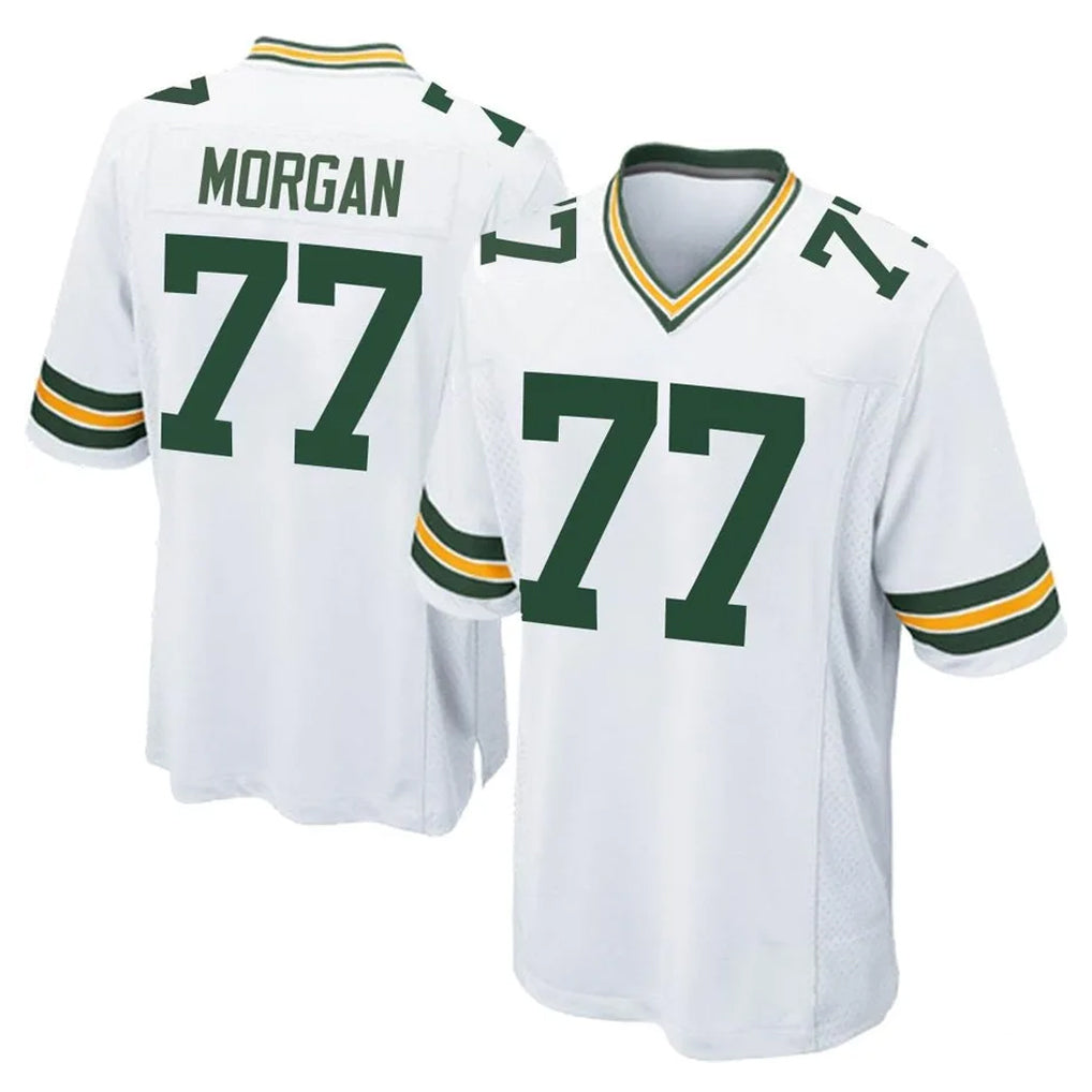 GB.Packers #77 Jordan Morgan Player White Home Game Mdoa Stitched Jerseys