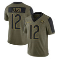 C.Bears #12 Devin Bush Player Olive Salute to Service Limited Mdoa Stitched Jerseys