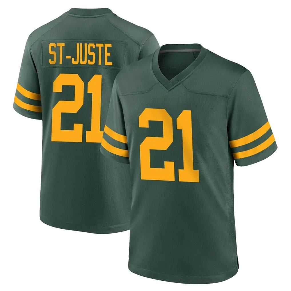 GB.Packers #21 Benjamin St-Juste Player Green Alternate Home Game Mdoa Stitched Jerseys