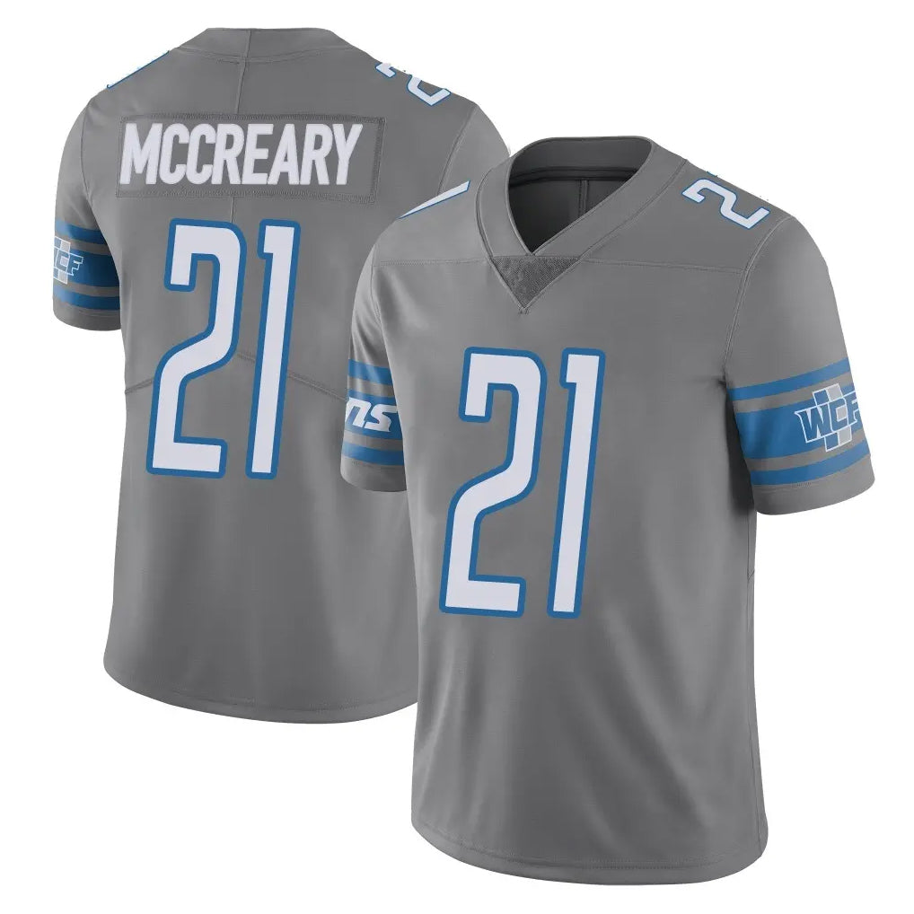 D.Lions #21 Roger McCreary Player Gray Vapor Untouchable Limited Home Game Mdoa Stitched Jerseys