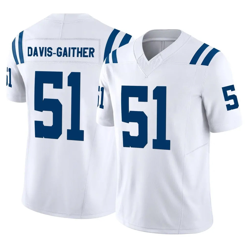 IN.Colts #51 Akeem Davis-Gaither Player White Limited Vapor F.U.S.E. Home Game Mdoa Stitched Jerseys