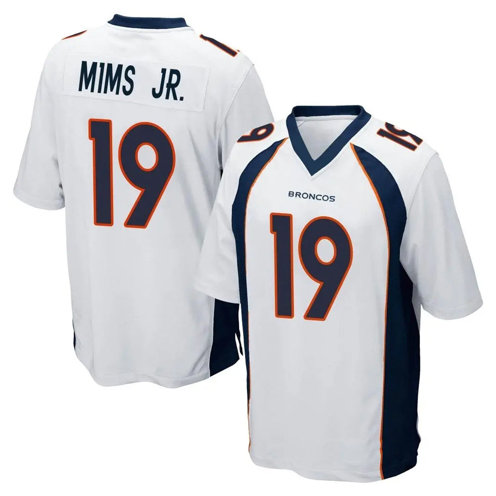 D.Broncos #19 Marvin Mims Jr. Player White Game Mdoa Stitched Jerseys