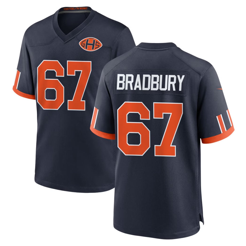 C.Bears #67 Garrett Bradbury Player Navy 2026 Rivalries Collection Home Game Mdoa Stitched Jerseys