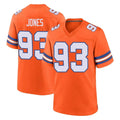 D.Broncos #93 D.J. Jones Player Orange Alternate Collection Throwback Game Mdoa Stitched Jerseys